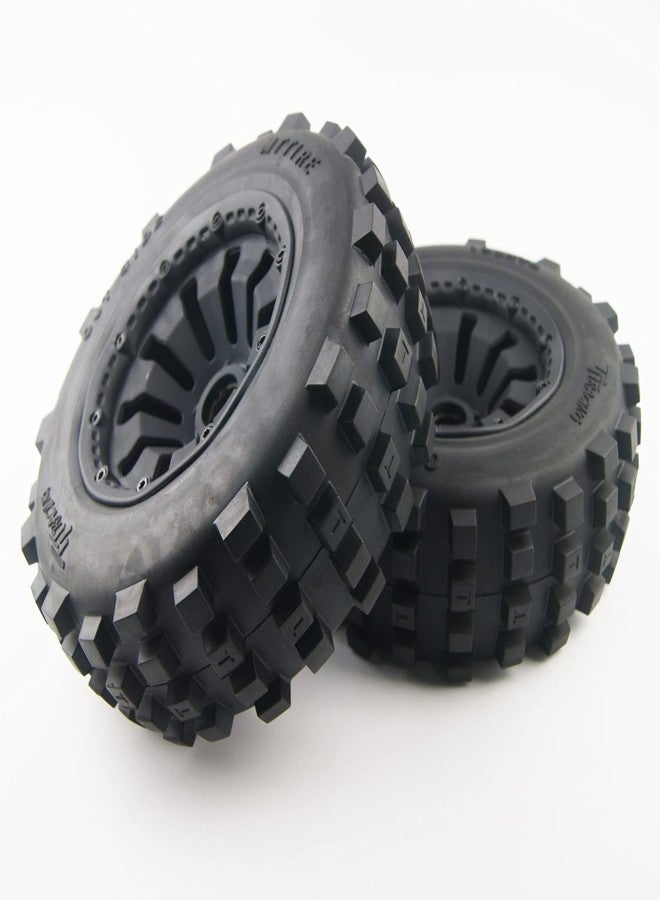 TITRACING Rear Tires wheelsTyres fit HPI Baja Rovan Kingmotor 5T truck 195x80mm - Image 2